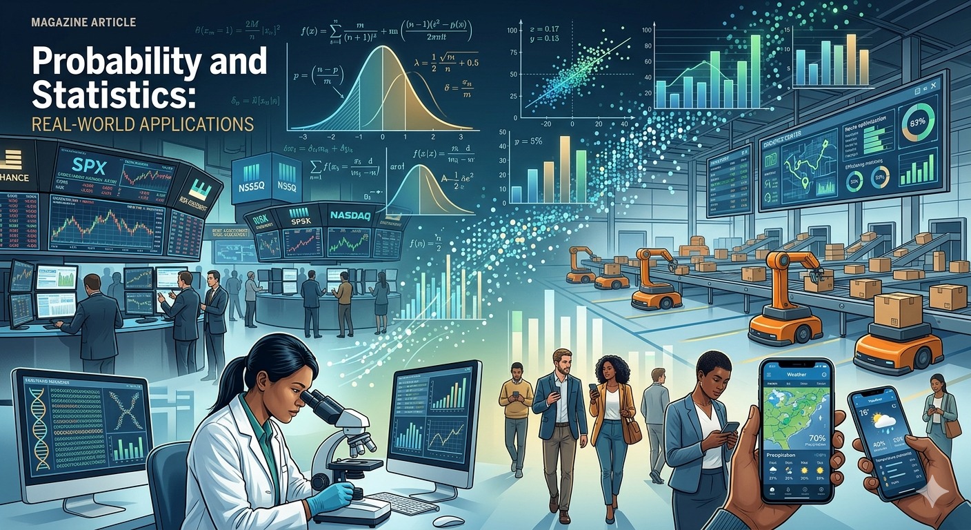 Probability and Statistics: Real-World Applications of Mathematical Theory